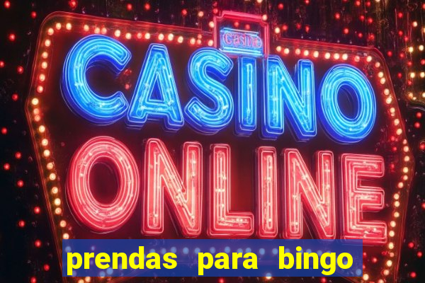 prendas para bingo de natal